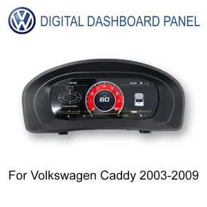 Tampilan utama Cluster Instrumen Digital 9 inci Volkswagen Caddy 2003-2009