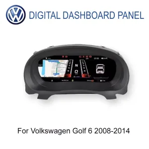 Volkswagen Golf 6 Cluster Instrumen Digital 2008-2014 12,3 inci IPS LCD