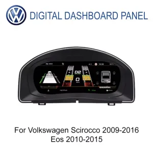 Volkswagen Scirocco 2009-2016 dan Eos 2010-2015 10,25 inci Digital Instrument Cluster tampak depan