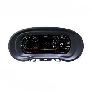 Tampilan depan dasbor digital LCD 9 inci Prelingcar untuk VW Polo 6R 2008-2016, Vento dan CrossFox 2015
