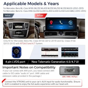 Head Unit Android Mercedes-Benz GLE