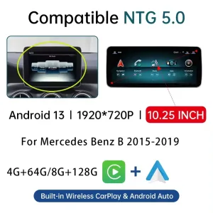 Head Unit Android Mercedes B-Class 2012-2018 | CarPlay DSP