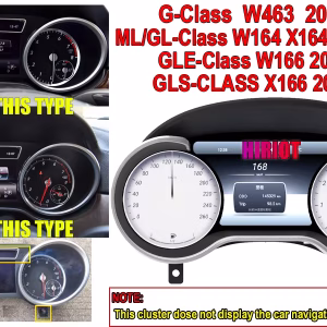 Panel Instrumen Digital Mercedes G-Class 2013–2019 | 12,3 inci 7 Mercedes ML GL Digital Cluster 2012-2015 | 12.3″ CarPlay, Android Auto