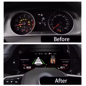 Panel Instrumen Digital VW Golf Mk7: Modifikasi Linux untuk Passat B8 & Arteon 5 Panel Instrumen Digital Volkswagen untuk Golf 7, Passat B8, dan CC dengan antarmuka layar LCD IPS berukuran 12,3 inci
