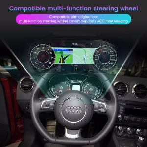 Audi TT Mk2 Virtual Cockpit – 12.3″ Digital Cluster for 8J 2008–2014 9 Cluster instrumen digital 12,3 inci untuk Audi TT 2009-2013