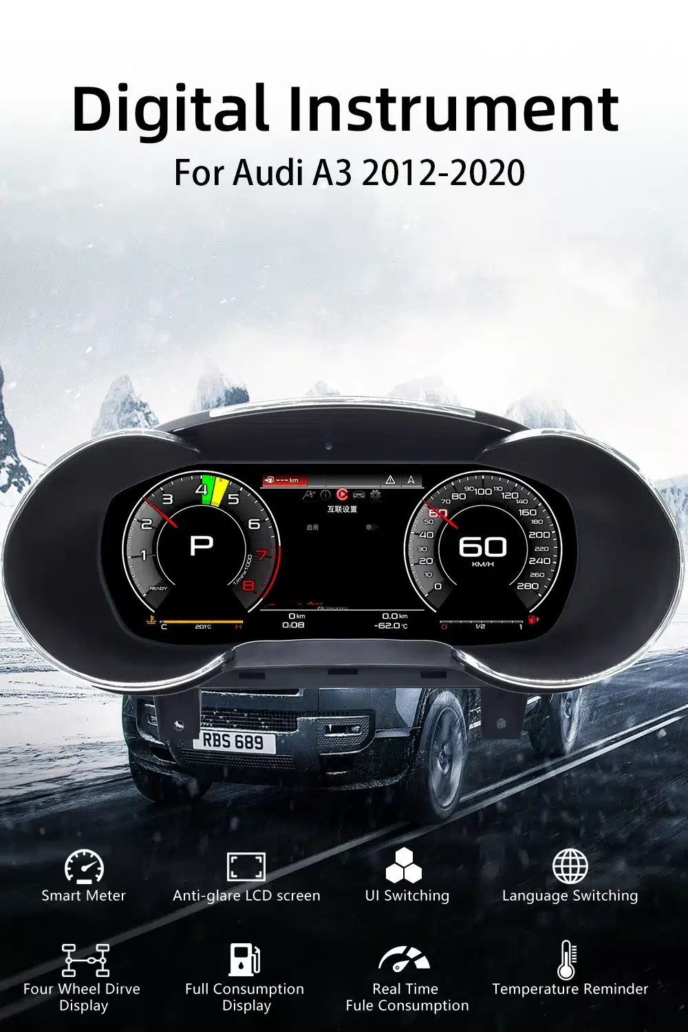 Klaster Digital Audi A3 8P