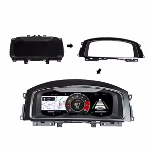 Panel Instrumen Digital VW Golf Mk7: Modifikasi Berbasis Linux untuk Passat B8 & Arteon 7 Bingkai pemasangan untuk Panel Instrumen Digital Volkswagen Golf 7, Passat B8, dan CC dengan layar 12,3 inci