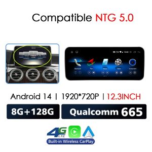 Mercedes Benz C Class W205 GLC X253 V W446 Navigasi Multimedia Mobil