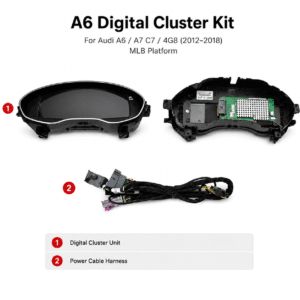 Audi A6 A7 LCD Cluster C7 12,3 CarPlay: Sinkronisasi Peta dan Data