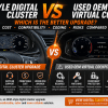 Upgrade Klaster Digital Terbaik: Gaya OEM vs Virtual Cockpit OEM Bekas