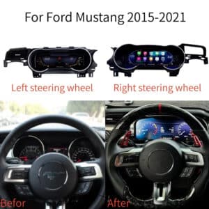 Pemasangan Ford Mustang S550 Digital Cluster untuk setir kiri dan kanan