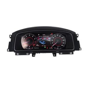 Tampilan cluster digital virtual cockpit VW Golf Mk7 yang menampilkan speedometer dan gigi