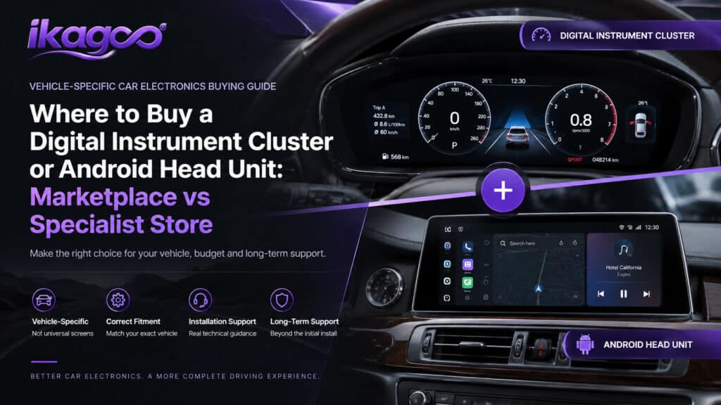 Tempat Membeli Cluster Instrumen Digital atau Head Unit Android | iKAGOO
