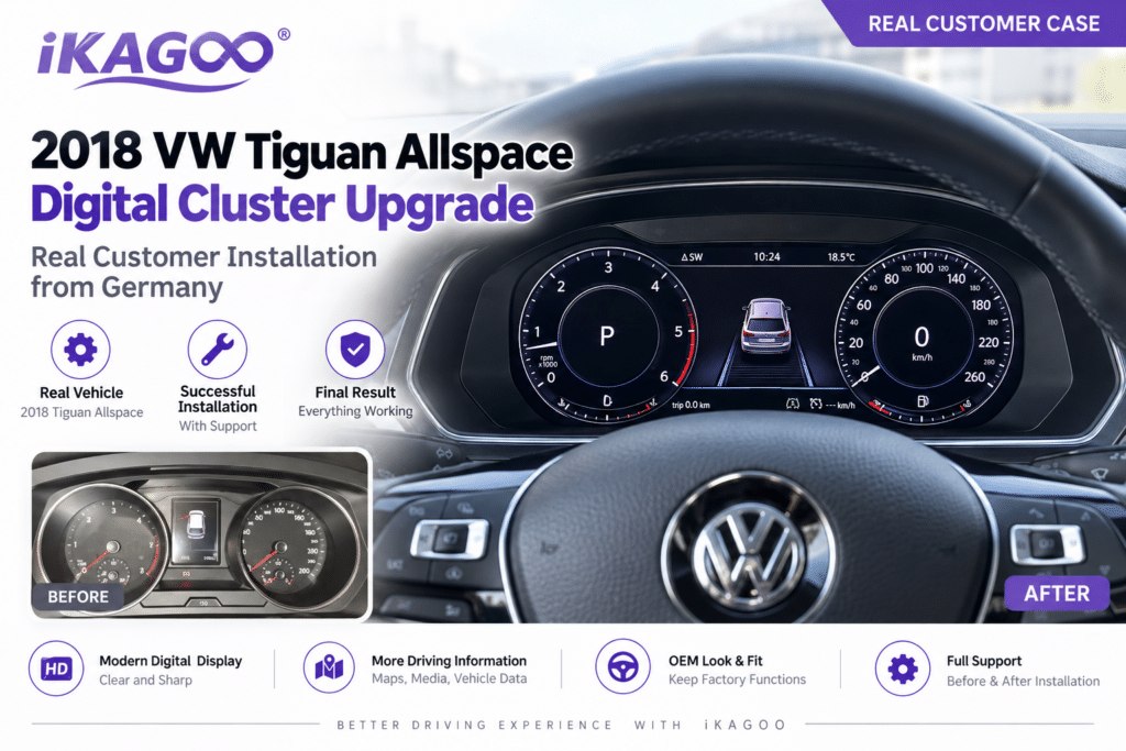 Upgrade Kluster Digital VW Tiguan Allspace 2018 – Kasus Pemasangan Pelanggan Nyata