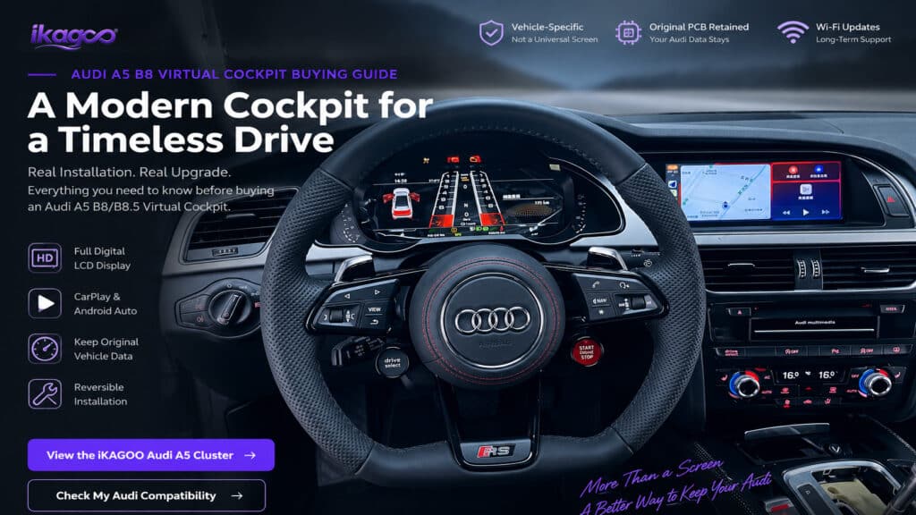 Panduan Membeli Virtual Cockpit Audi A5 B8: Kompatibilitas, Biaya & Hal yang Perlu Diperiksa Sebelum Membeli