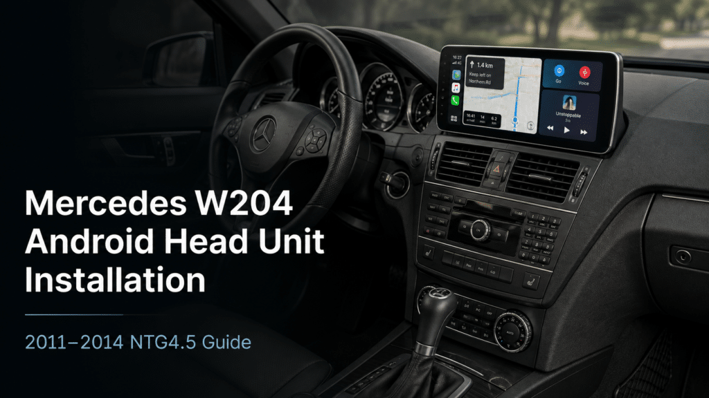 Pemasangan Head Unit Android Mercedes W204: Panduan 14-Langkah NTG4.5 untuk 2011–2014