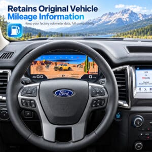 Ford Ranger Everest T7 T8 2016-2021 tampilan depan utama cluster instrumen digital