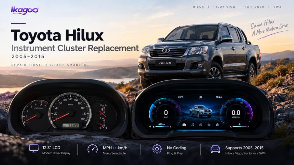 Langkah-langkah pemasangan kluster digital Toyota Hilux Fortuner tanpa kerusakan