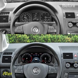 cluster digital vw touran sebelum sesudah peningkatan