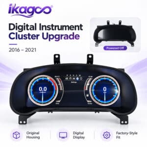 Klaster instrumen digital Lexus RX 2016–2021 dengan tata letak pengukur digital ganda