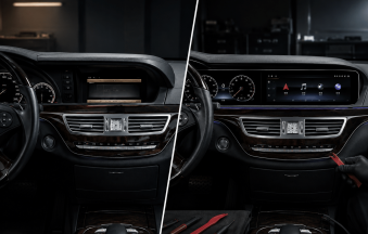 Pemasangan Head Unit Android pada Mercedes W221