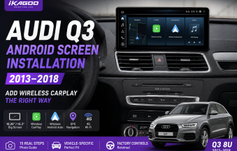 Audi Q3 2013-2018 Pemasangan layar Android